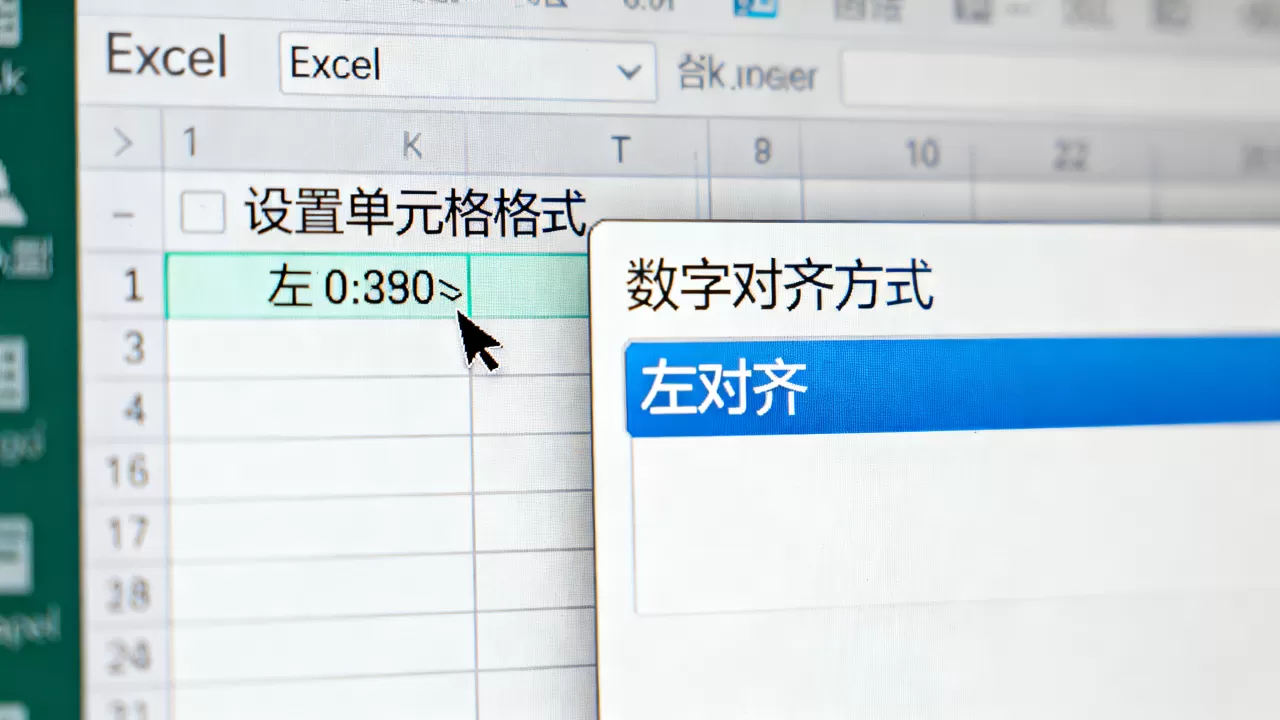 Excel数字为什么在右边?如何设置单元格数字左对齐 Excel数字为什么在右边?如何设置单元格数字左对齐