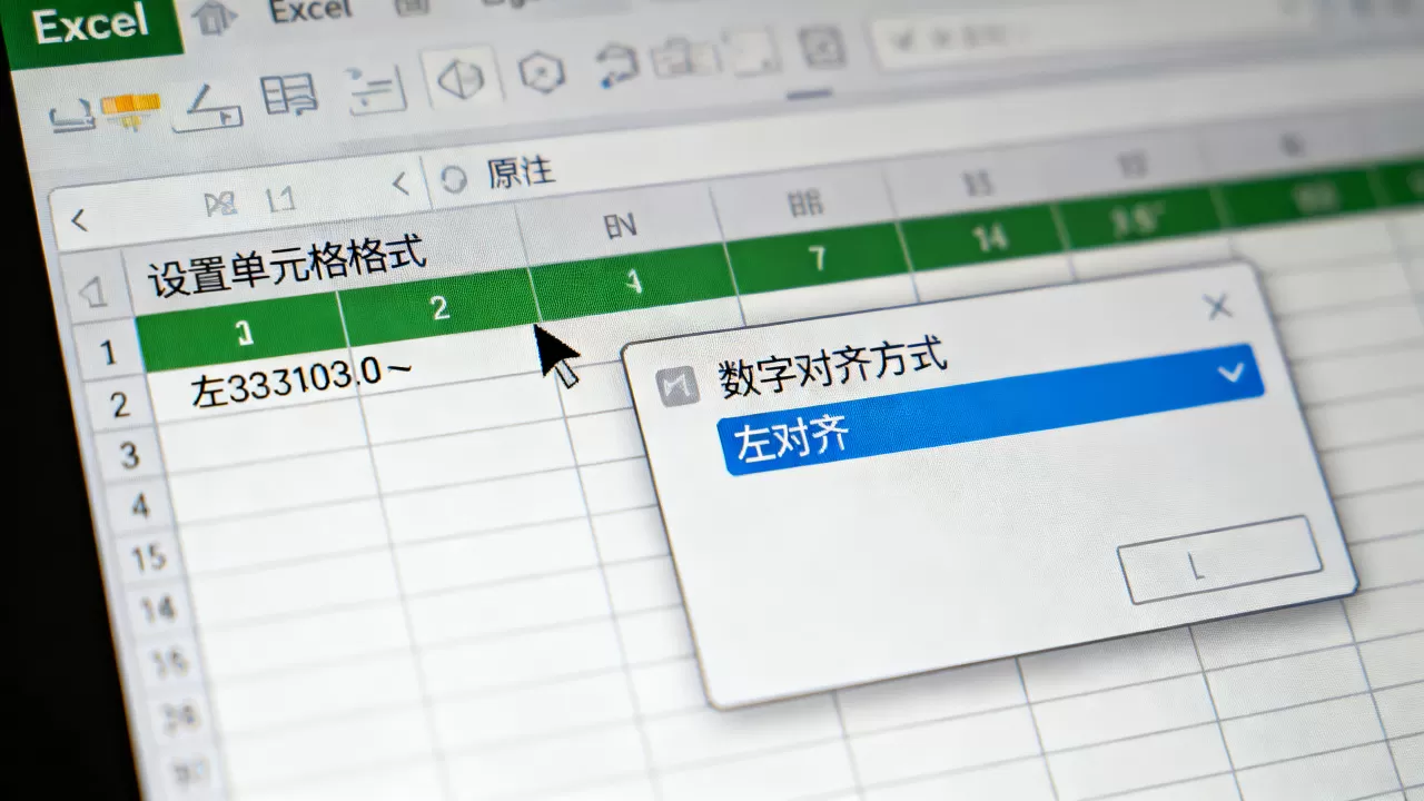 Excel数字为什么在右边?如何设置单元格数字左对齐 Excel数字为什么在右边?如何设置单元格数字左对齐
