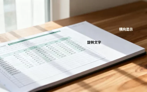 Excel表格怎么变成横向显示？如何旋转单元格文字