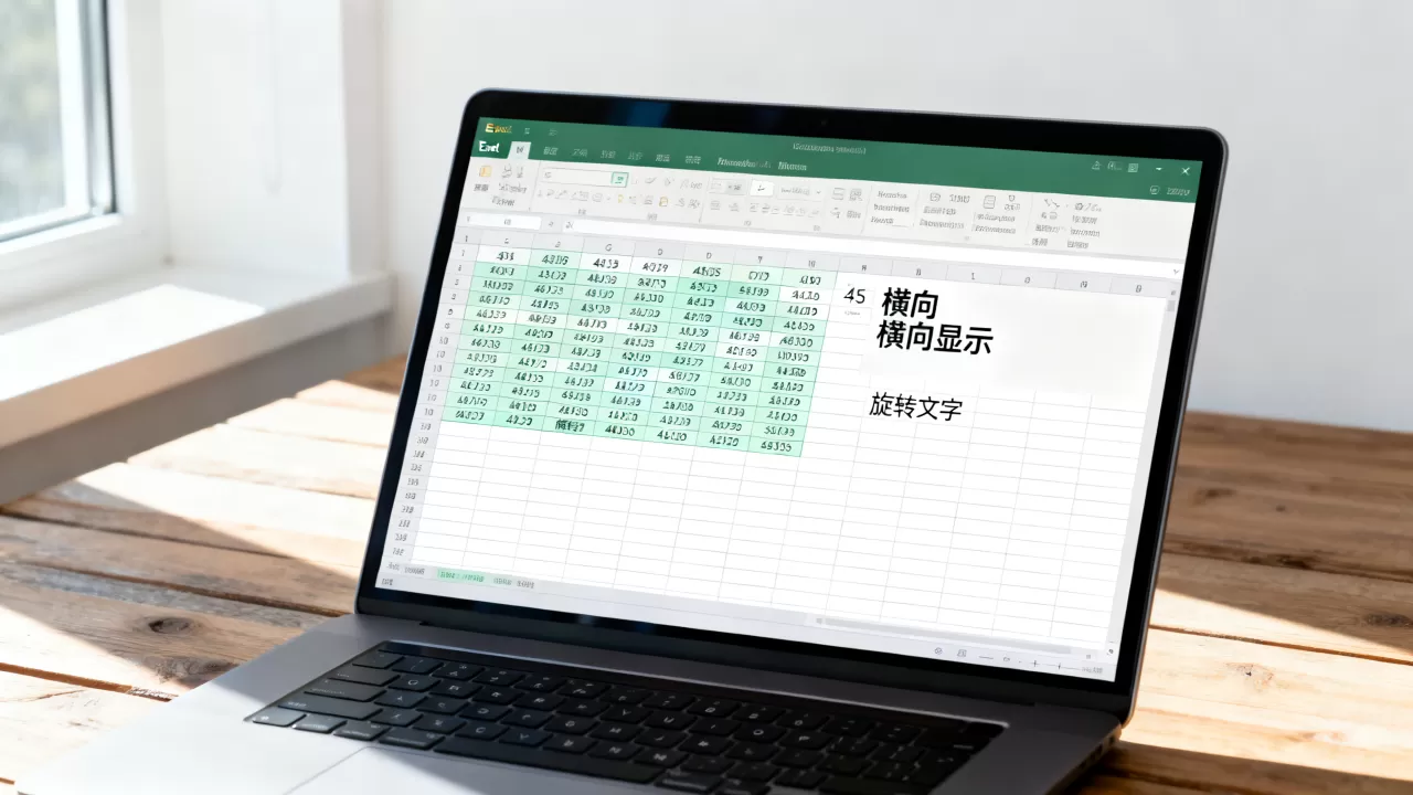 Excel表格怎么变成横向显示?如何旋转单元格文字 Excel表格怎么变成横向显示?如何旋转单元格文字