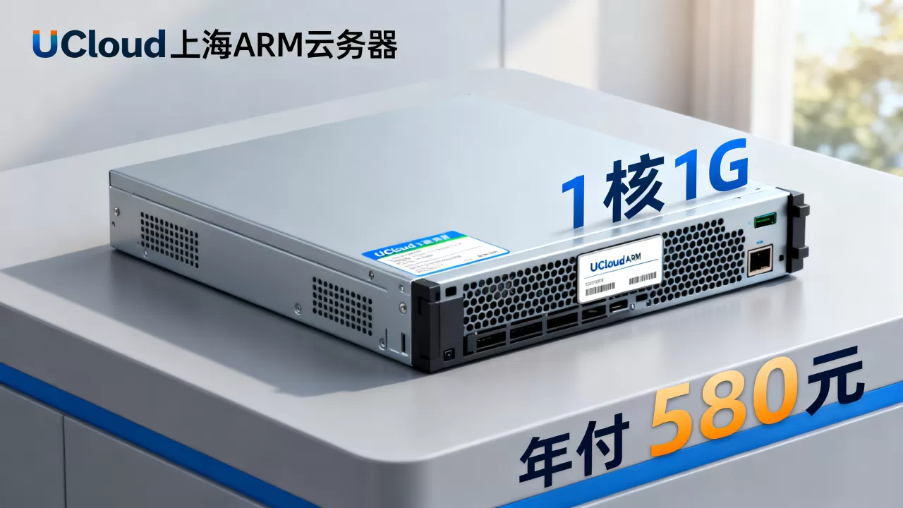 UCloud上海ARM云服务器性能如何？1核1G年付580元值得买吗