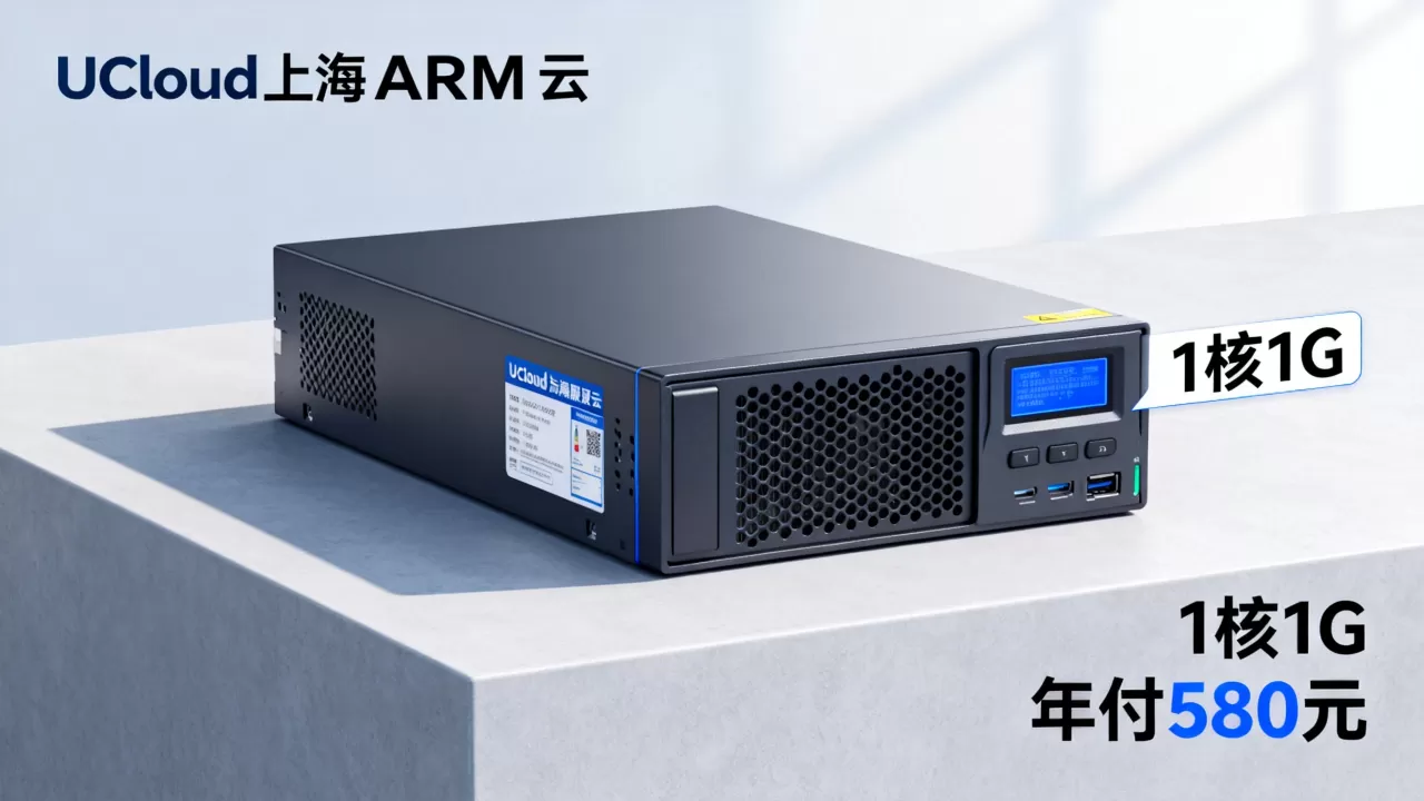 UCloud上海ARM云服务器性能如何？1核1G年付580元值得买吗