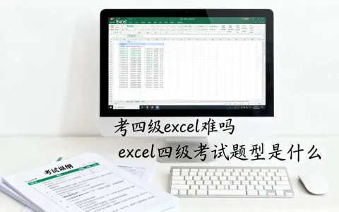 考四级excel难吗，excel四级考试题型是什么