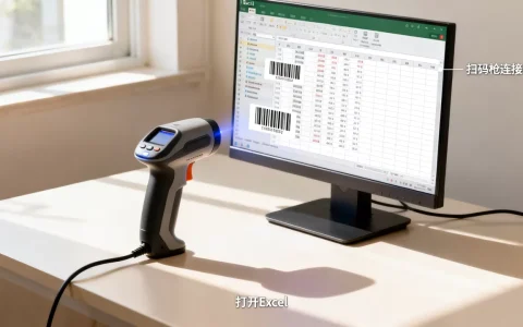 扫码枪excel怎么用？如何将扫码枪数据导入Excel