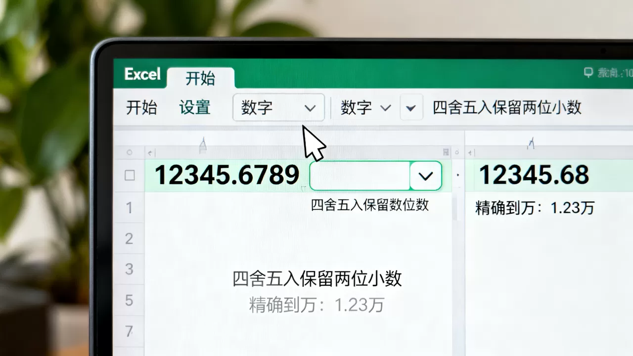 Excel如何精确到万?excel四舍五入保留两位小数 Excel如何精确到万?excel四舍五入保留两位小数