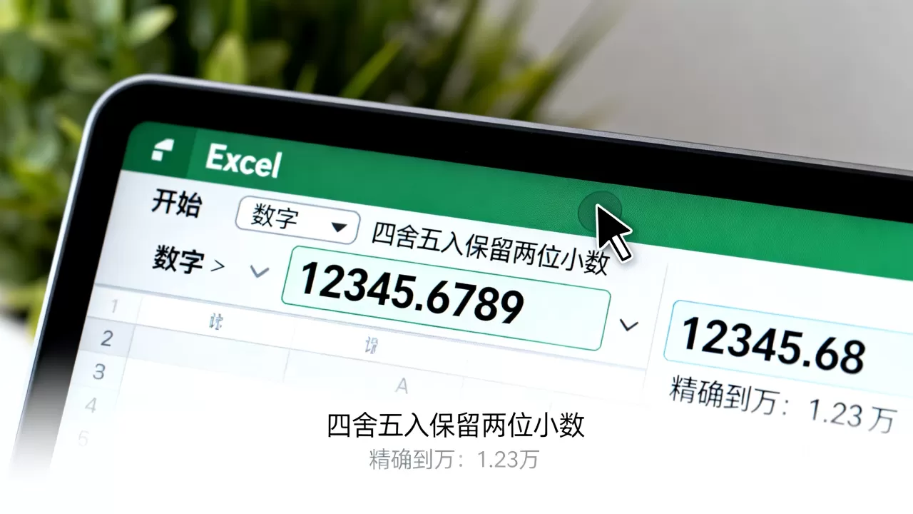Excel如何精确到万?excel四舍五入保留两位小数 Excel如何精确到万?excel四舍五入保留两位小数