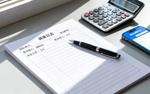 规下服务业调查日志怎么填？2026最新模板