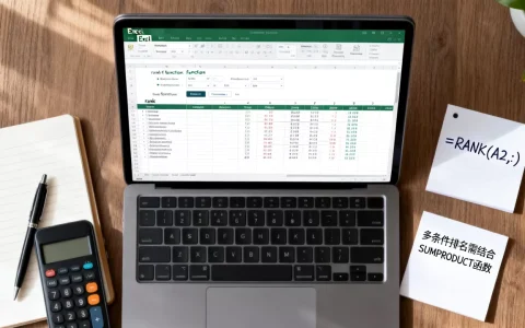 Excel rank函数怎么用？rank函数多条件排名公式