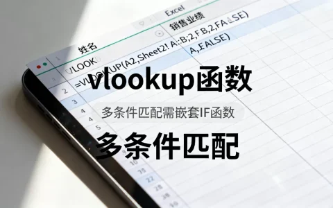 Excel两列交叉怎么弄？vlookup函数多条件匹配
