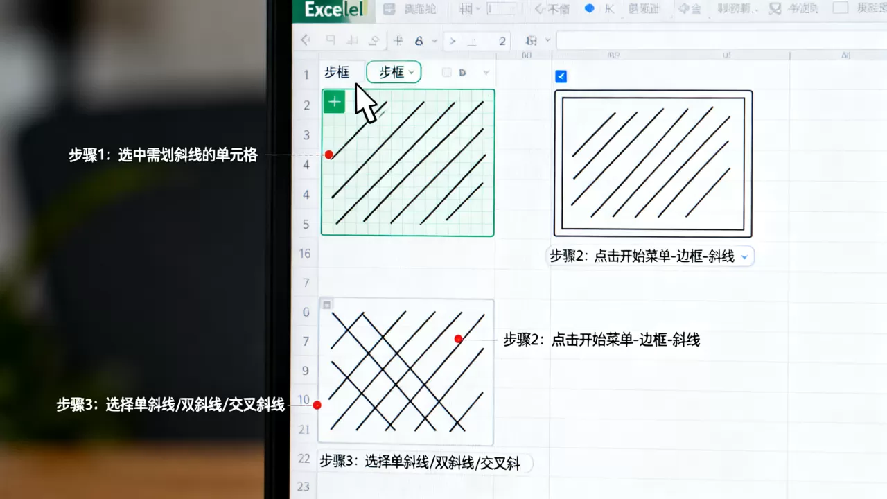 Excel表格怎么划斜线?单元格内画斜线教程 Excel表格怎么划斜线?单元格内画斜线教程