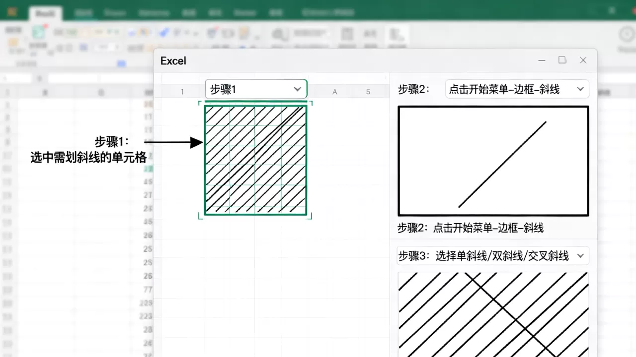 Excel表格怎么划斜线?单元格内画斜线教程 Excel表格怎么划斜线?单元格内画斜线教程