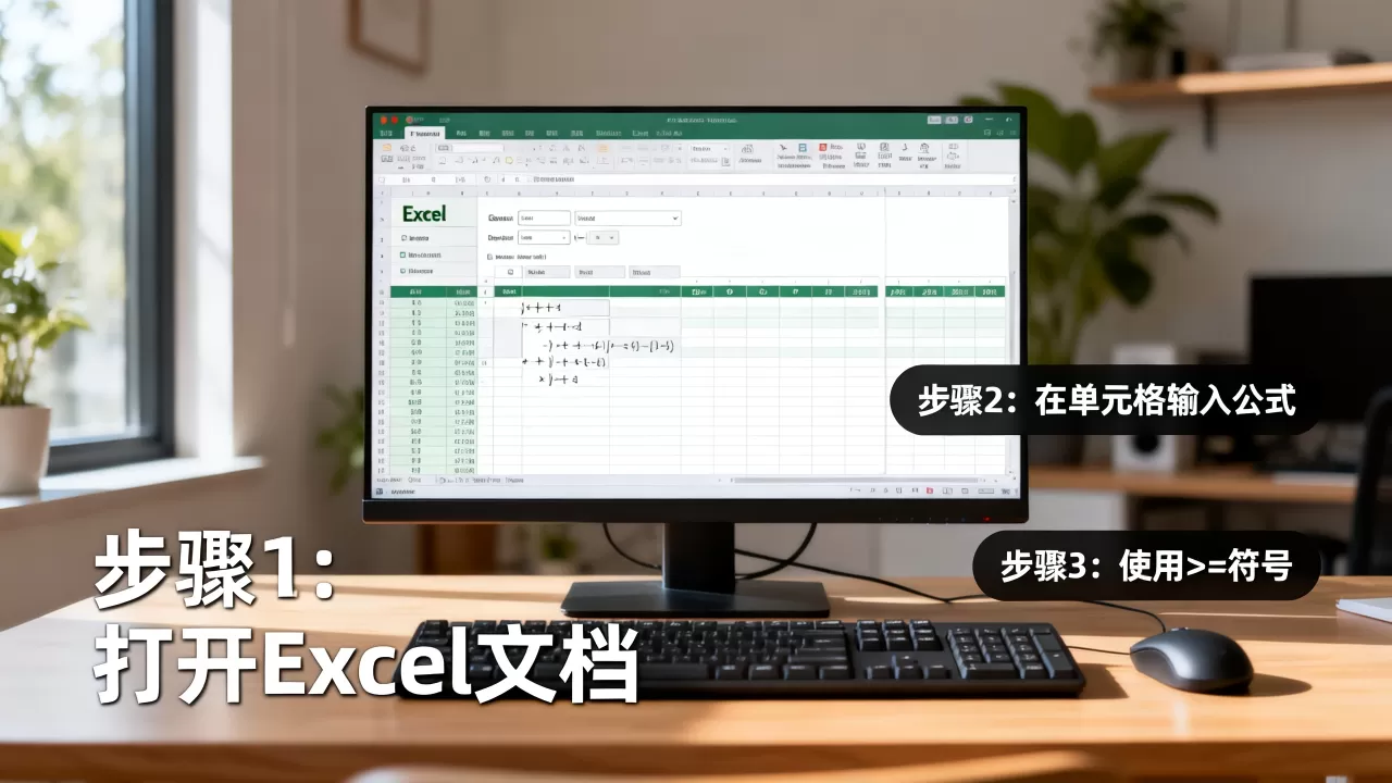 Excel中大于等于怎么输入？excel大于等于符号怎么打