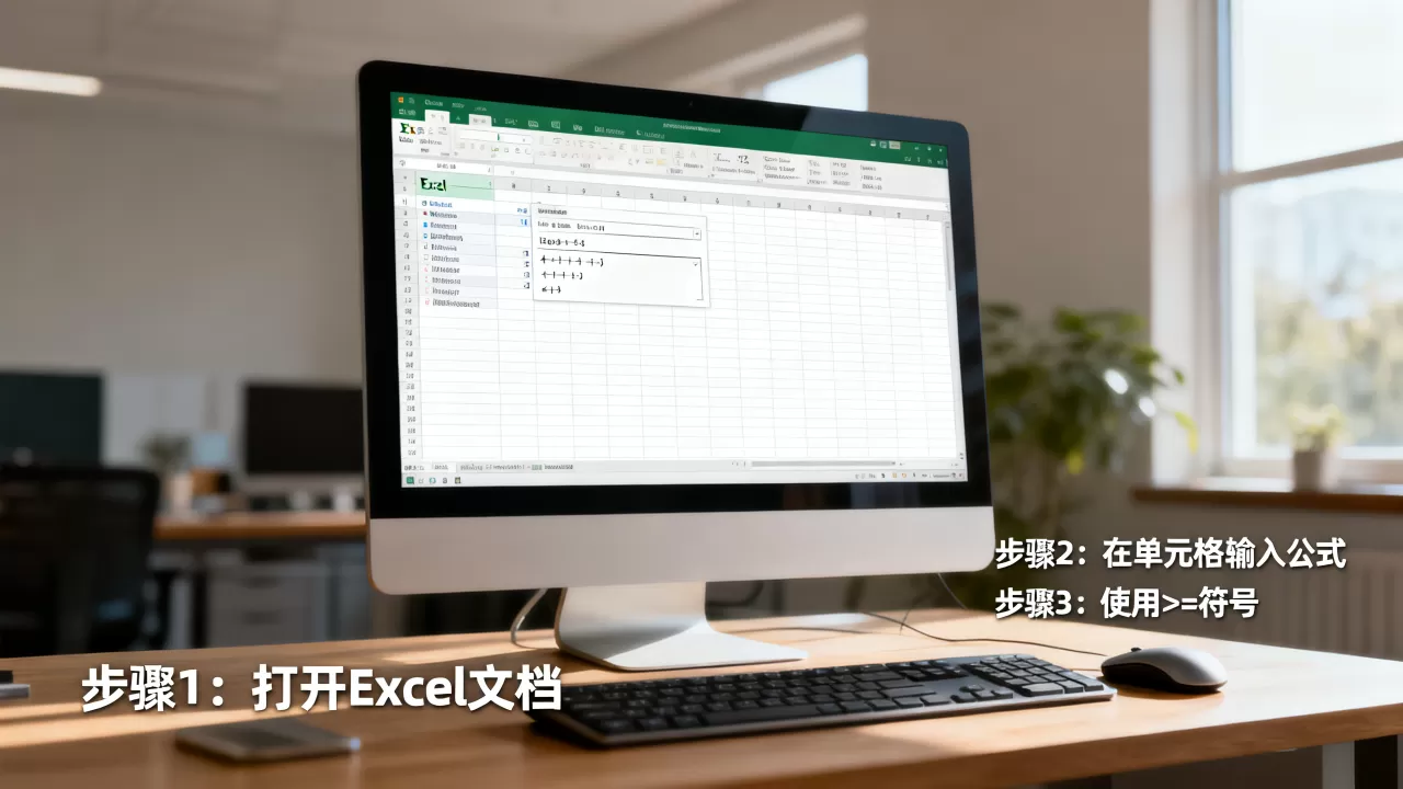 Excel中大于等于怎么输入？excel大于等于符号怎么打