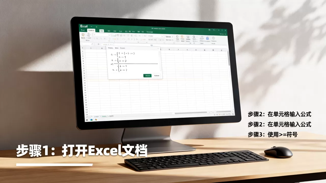 Excel中大于等于怎么输入？excel大于等于符号怎么打