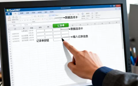 Excel2007记录单怎么用？excel2007记录单怎么添加