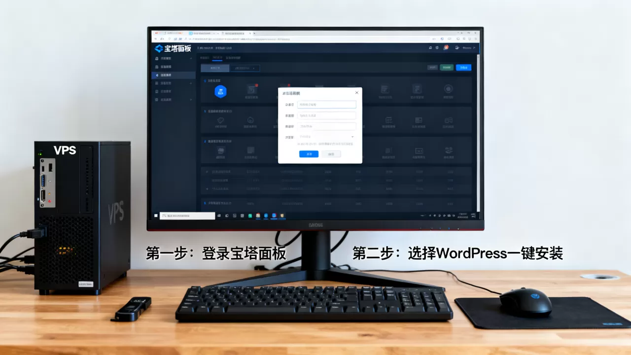 搬瓦工VPS怎么用宝塔一键搭建WordPress？新手建站全流程