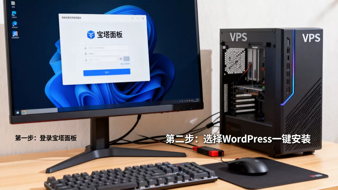 搬瓦工VPS怎么用宝塔一键搭建WordPress？新手建站全流程