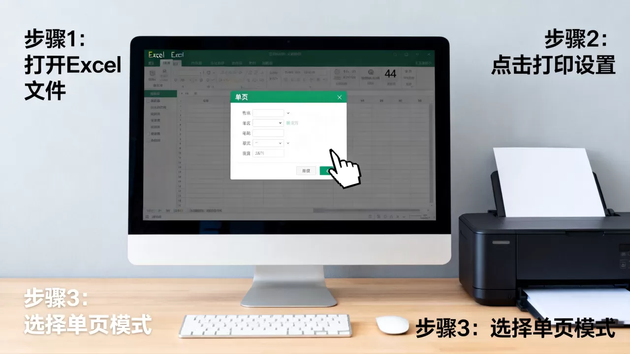 Excel打印单页怎么设置？Excel打印设置单页