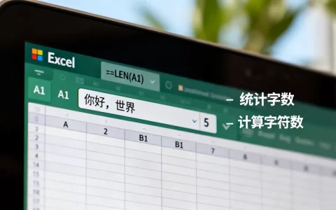Excel怎么统计字数？Excel中如何计算单元格字符数