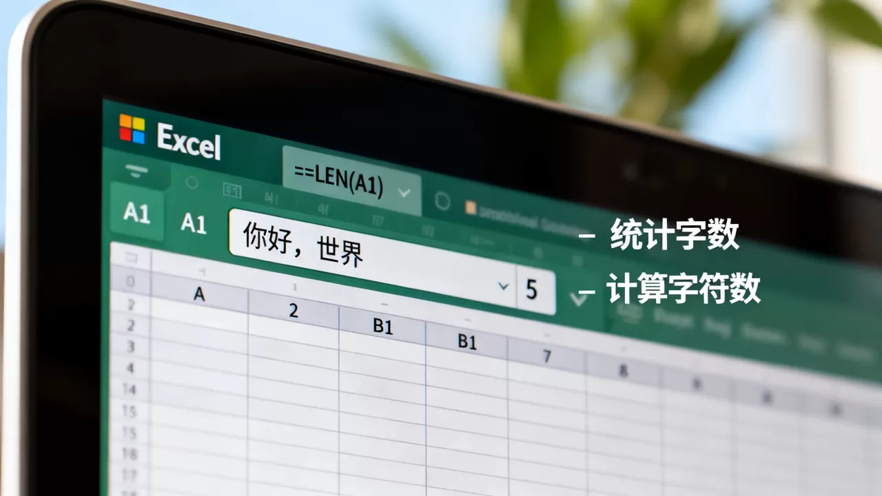 Excel怎么统计字数?Excel中如何计算单元格字符数 Excel怎么统计字数?Excel中如何计算单元格字符数