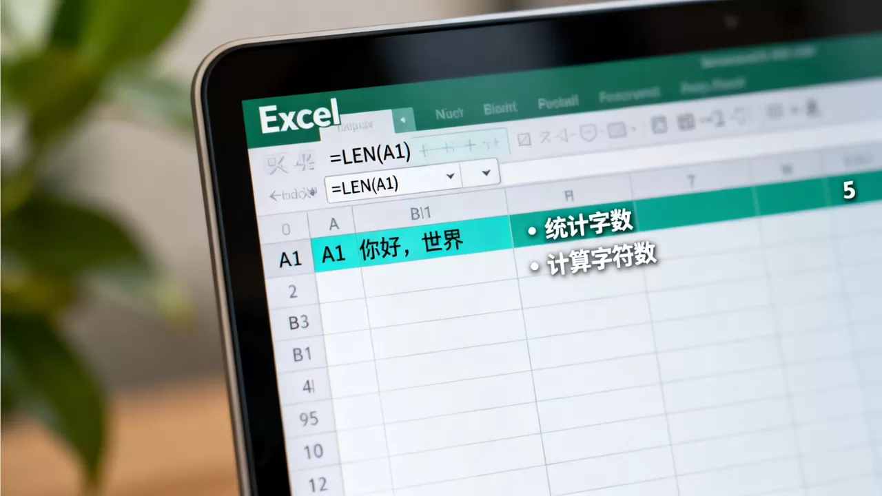 Excel怎么统计字数?Excel中如何计算单元格字符数 Excel怎么统计字数?Excel中如何计算单元格字符数
