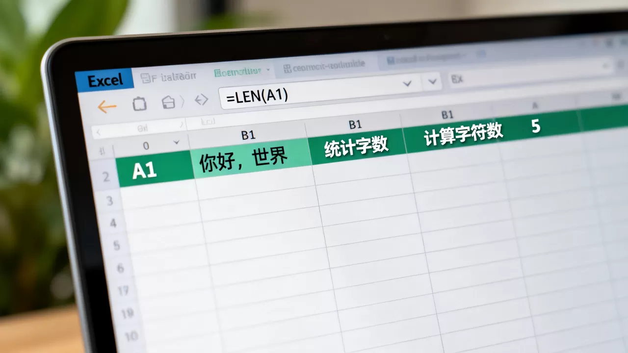 Excel怎么统计字数?Excel中如何计算单元格字符数 Excel怎么统计字数?Excel中如何计算单元格字符数