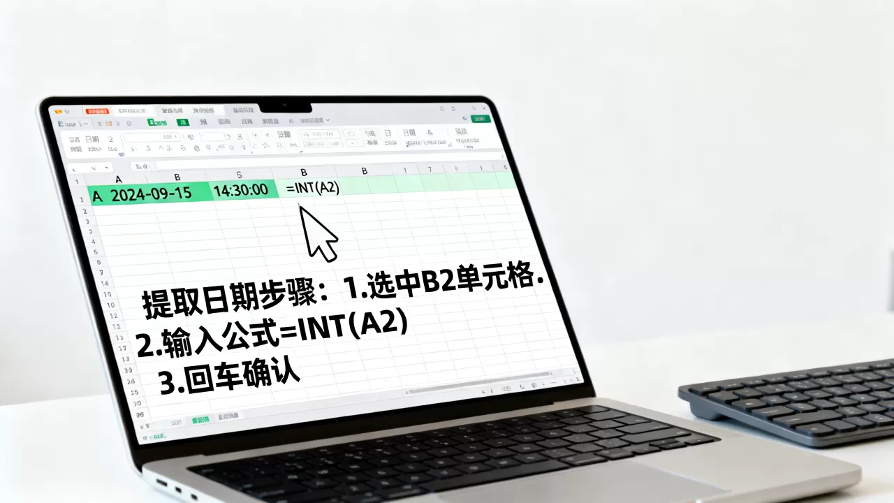 Excel时间如何提取日期？excel怎么从日期时间中提取日期