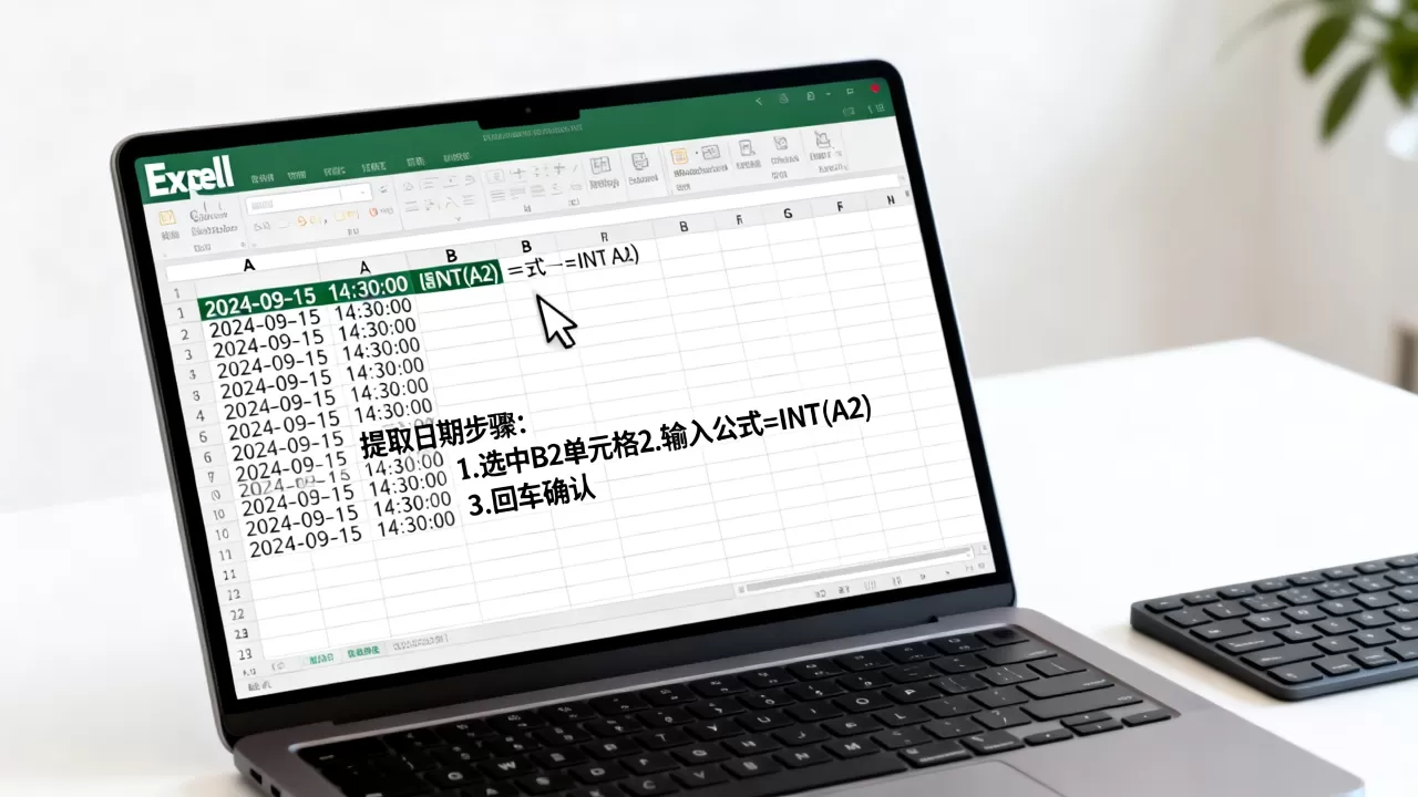 Excel时间如何提取日期？excel怎么从日期时间中提取日期