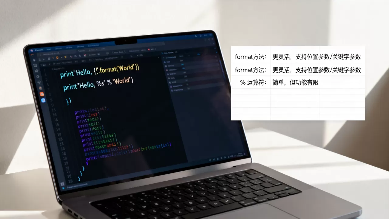Python中format和%有什么区别?Python字符串格式化方法对比 Python中format和%有什么区别?Python字符串格式化方法对比