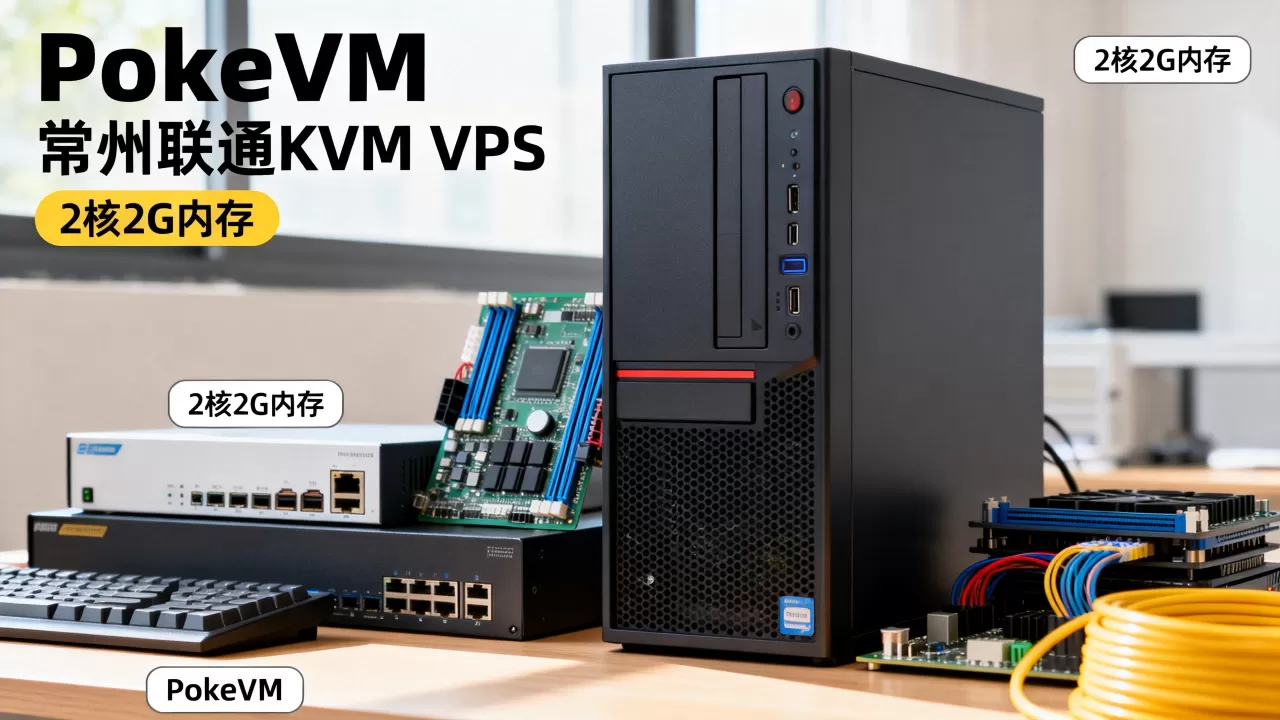 PokeVM常州联通KVM VPS好用吗？2核2G内存VPS推荐