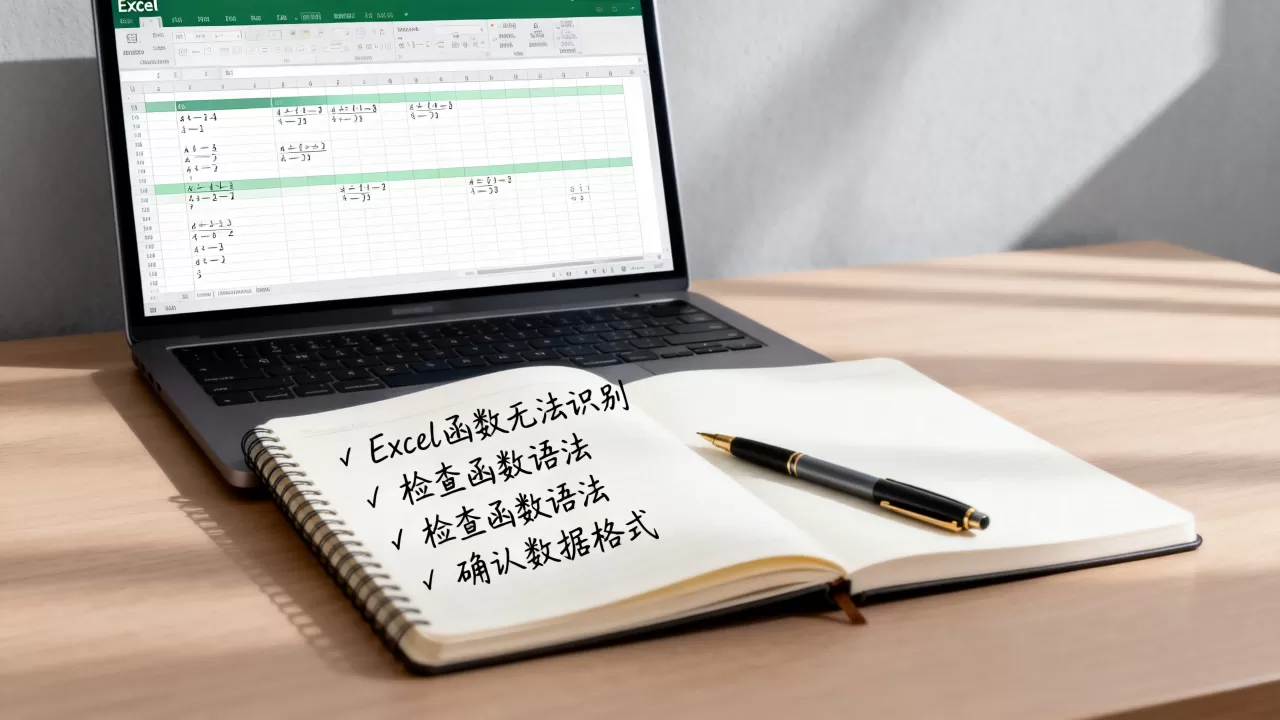 Excel函数为什么不能用？Excel函数无法识别怎么办