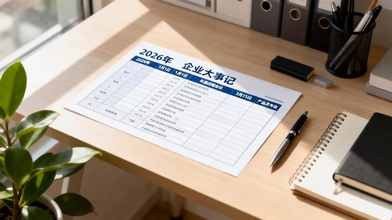 大事记excel怎么做？2026年企业大事记表格模板