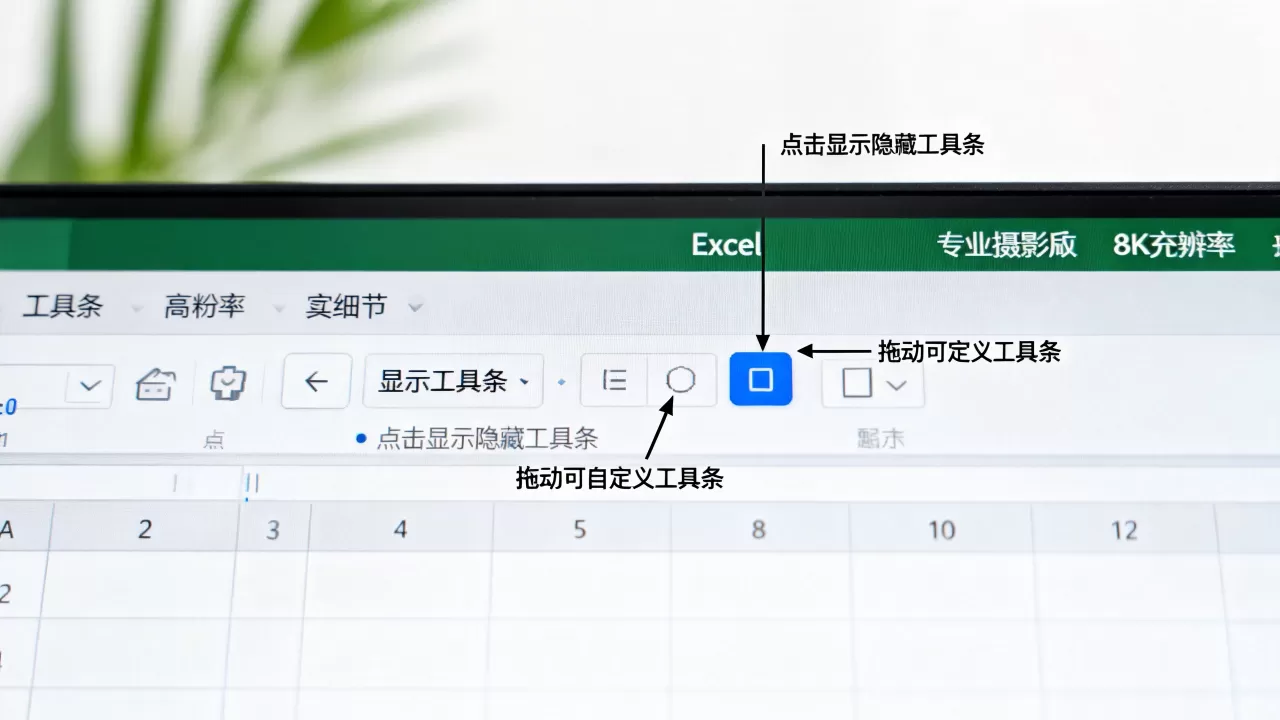 Excel工具条怎么显示?如何自定义显示 Excel工具条怎么显示?如何自定义显示