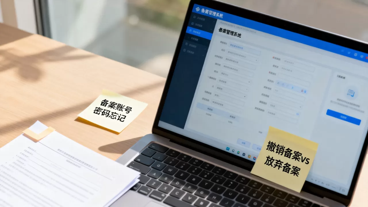 备案账号密码忘了怎么办?撤销备案与放弃备案的区别 备案账号密码忘了怎么办?撤销备案与放弃备案的区别