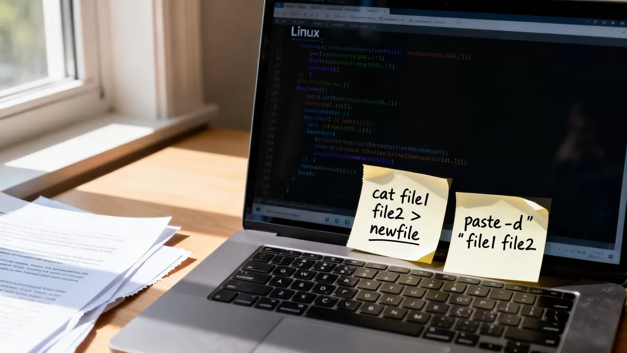 Linux如何合并多行文本？linux多行合并为一行