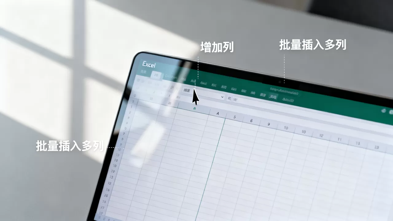 Excel怎么增加列?如何批量插入多列 Excel怎么增加列?如何批量插入多列