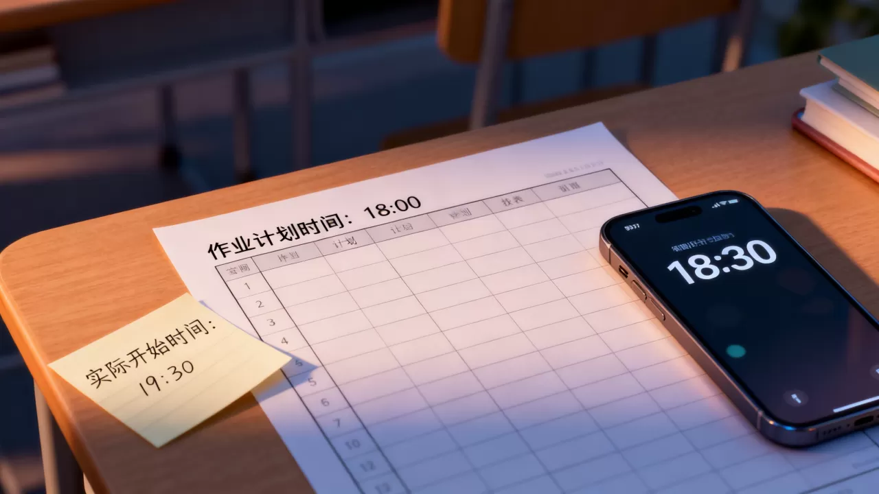 傍晚具体是几点?作业计划时间和开始时间相差大是什么原因 傍晚具体是几点?作业计划时间和开始时间相差大是什么原因