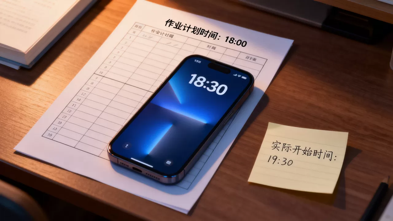 傍晚具体是几点?作业计划时间和开始时间相差大是什么原因 傍晚具体是几点?作业计划时间和开始时间相差大是什么原因