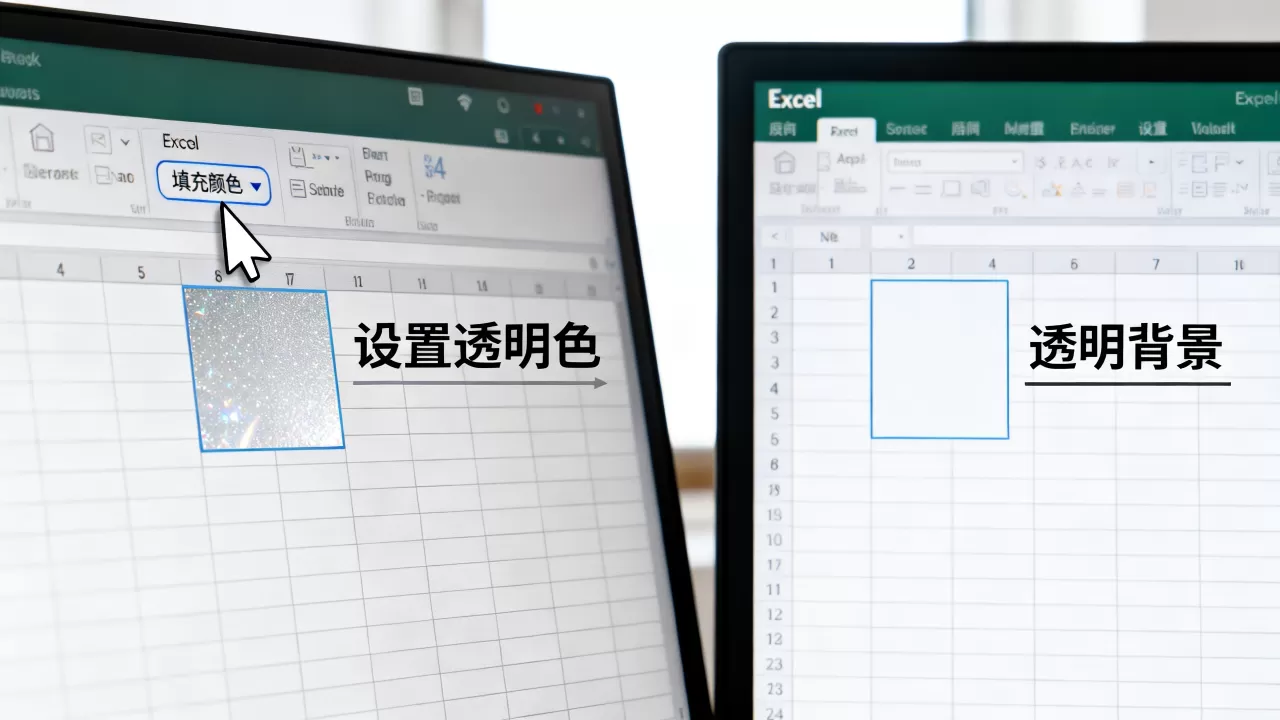 excel怎么设置透明色？excel表格中如何设置透明背景