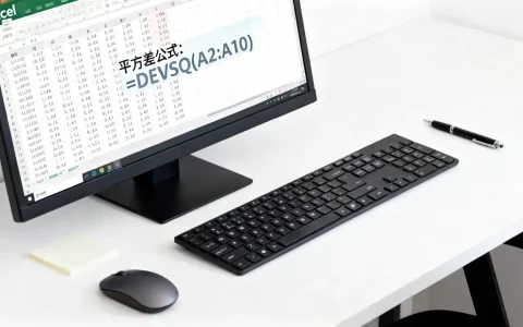 Excel平方差怎么算？excel求平方差公式