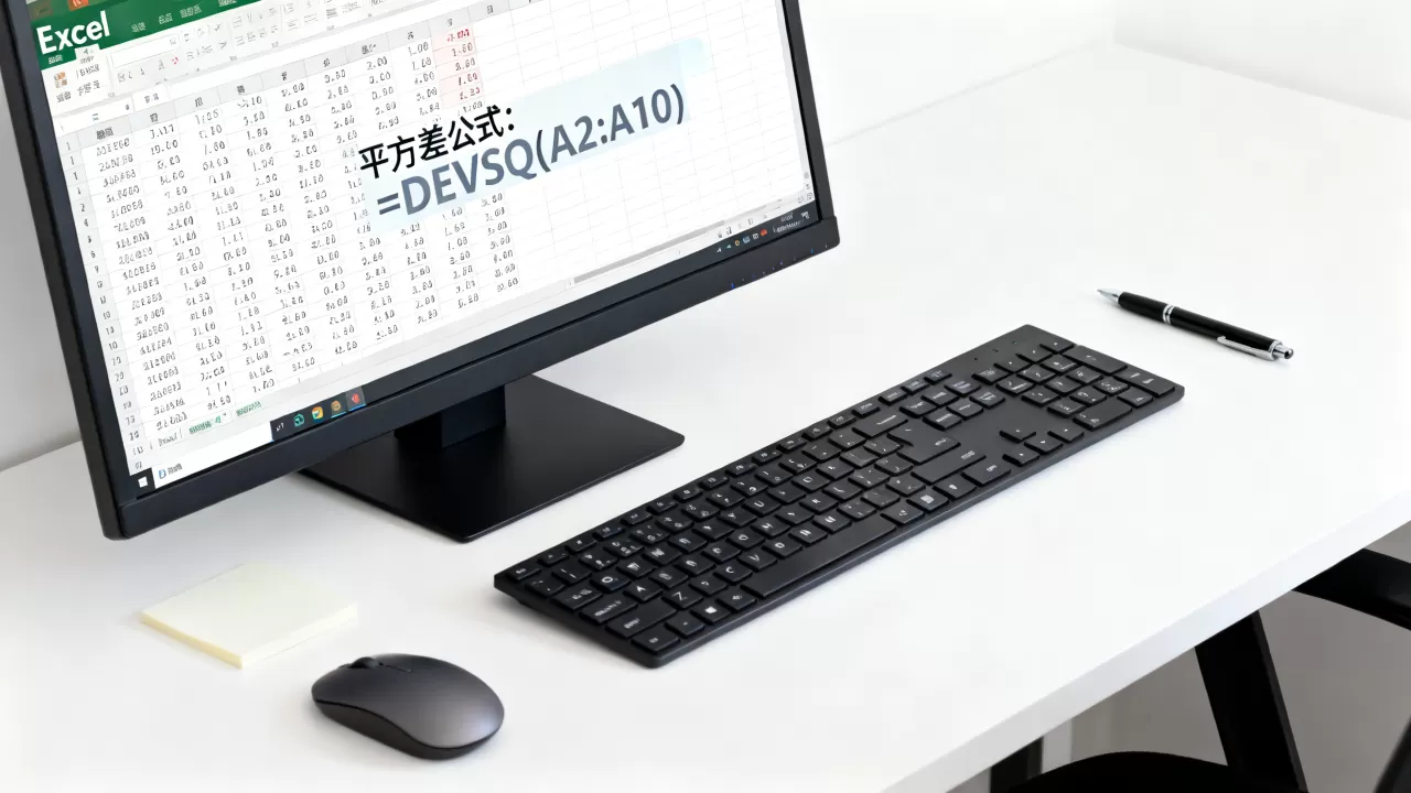 Excel平方差怎么算?excel求平方差公式 Excel平方差怎么算?excel求平方差公式
