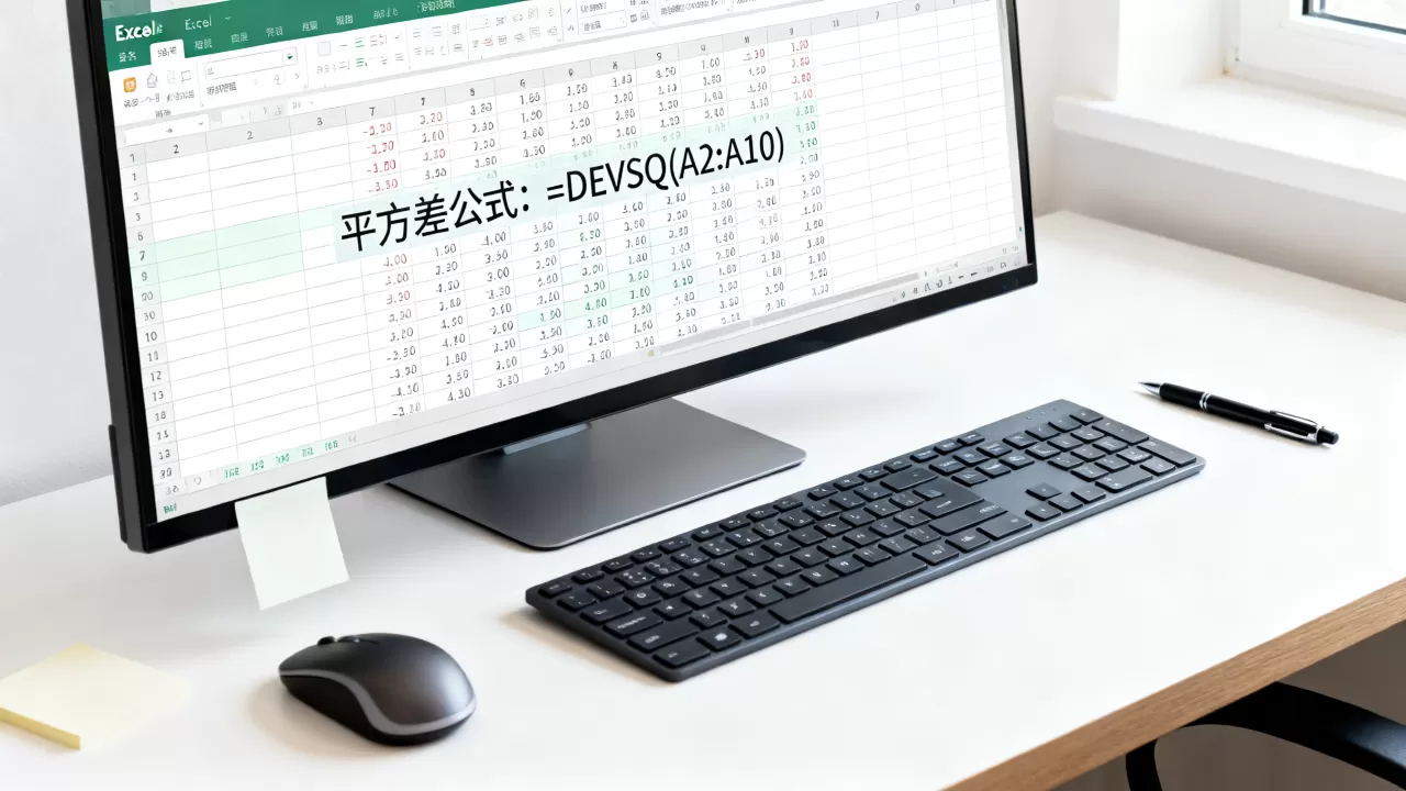 Excel平方差怎么算?excel求平方差公式 Excel平方差怎么算?excel求平方差公式