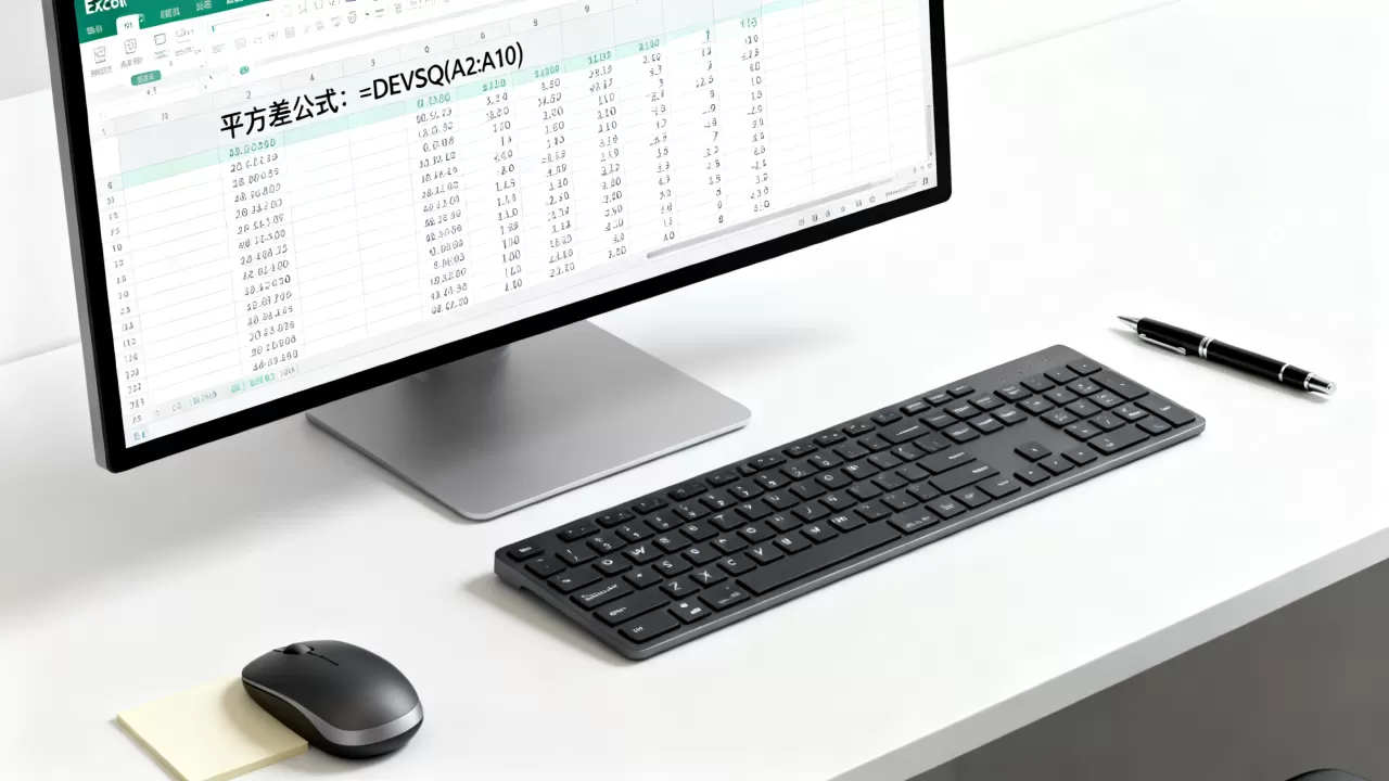 Excel平方差怎么算?excel求平方差公式 Excel平方差怎么算?excel求平方差公式