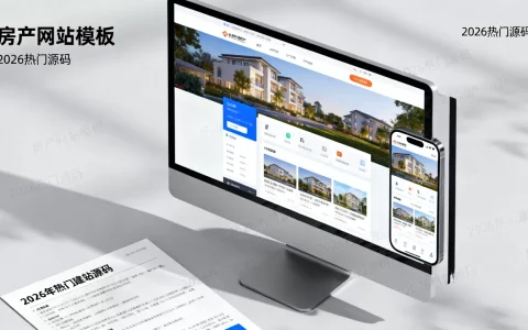 房产网站模板怎么找？2026年热门建站源码推荐