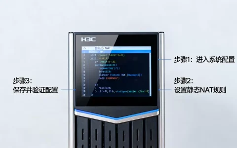 H3C服务器静态NAT怎么配置？H3C静态NAT配置详细步骤