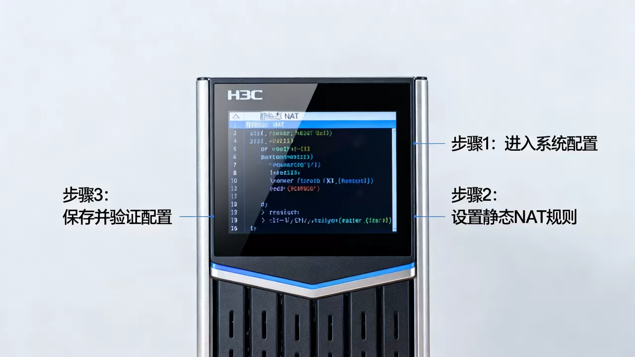 H3C服务器静态NAT怎么配置?H3C静态NAT配置详细步骤 H3C服务器静态NAT怎么配置?H3C静态NAT配置详细步骤