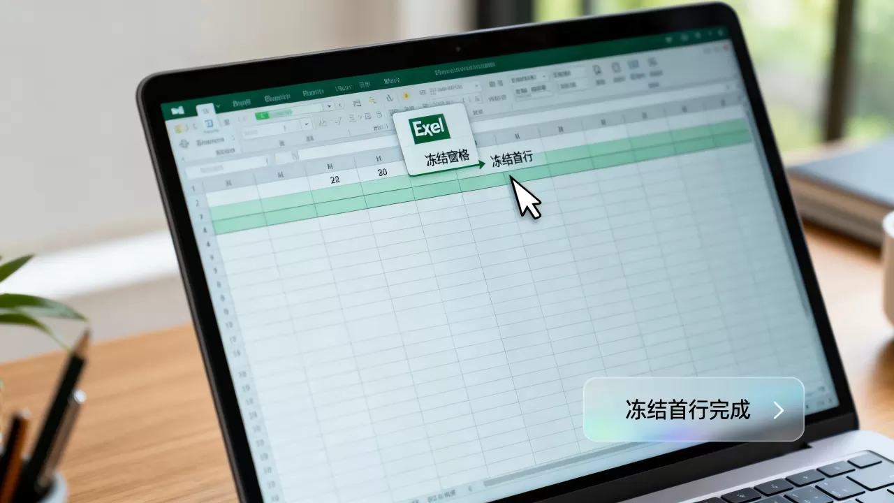 表格怎么固定表头?Excel冻结首行设置方法 表格怎么固定表头?Excel冻结首行设置方法