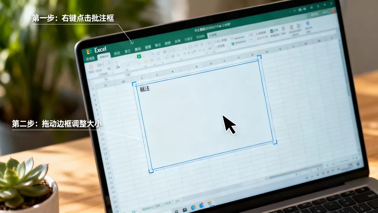 如何调整Excel批注框大小？Excel批注框怎么改