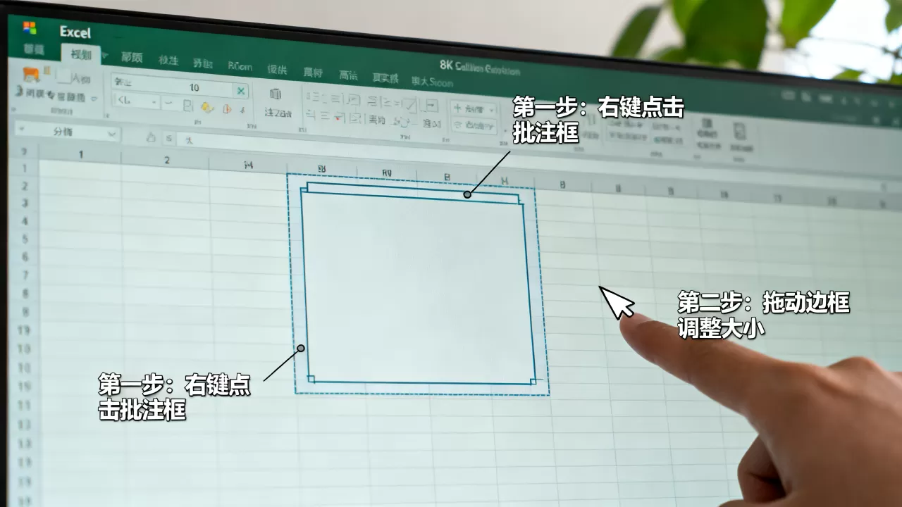 如何调整Excel批注框大小？Excel批注框怎么改