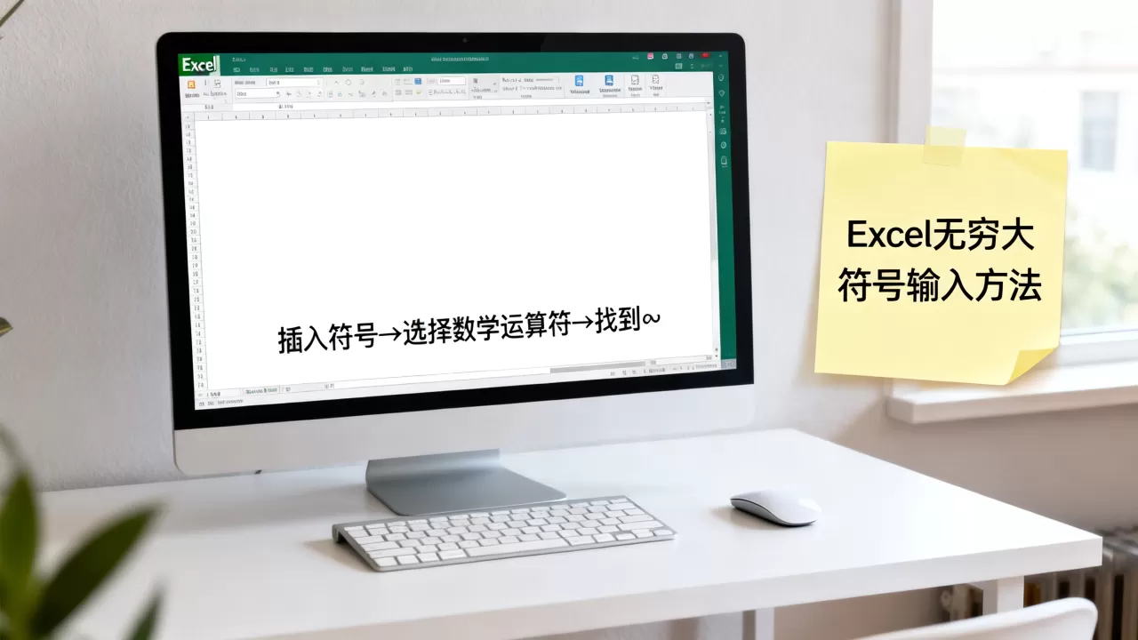 Excel中如何输入无穷大符号？excel无穷大怎么打
